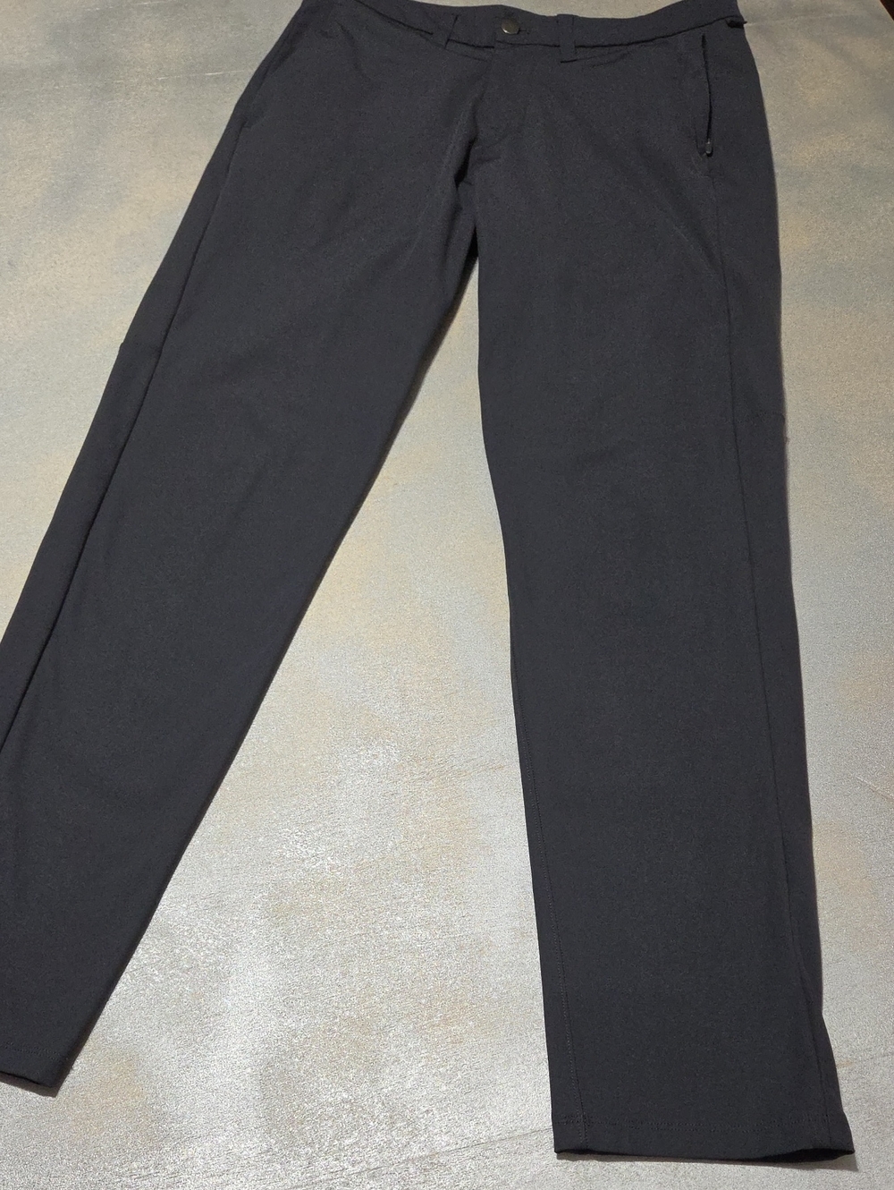 lululemon athletica Men's Black Straight-Leg Dress Pants 30 Inseam. NWOTS